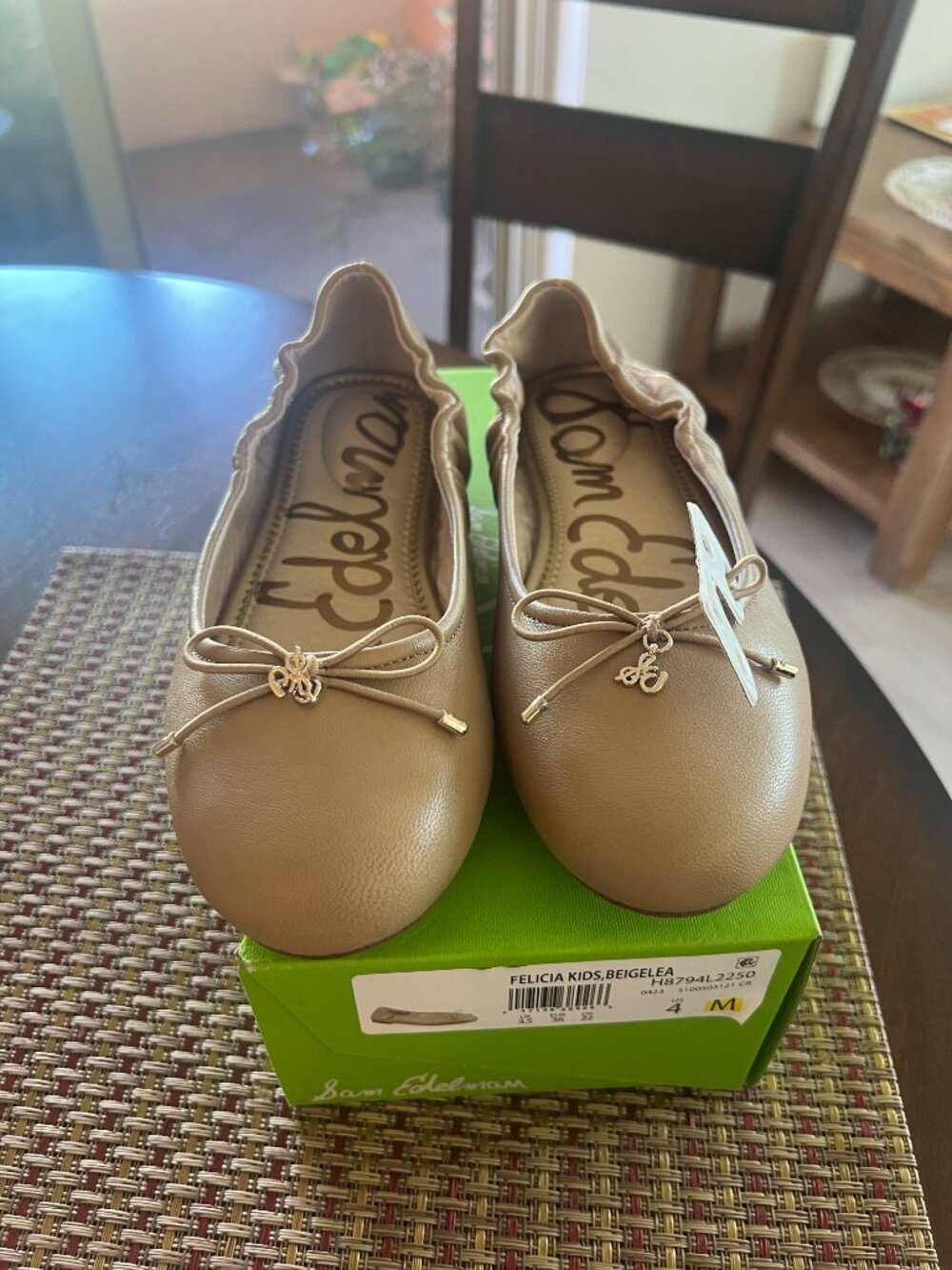 Sam Edelman Felicia Beigelea Ballet Flat Size 6 (Kid's Size 4)
